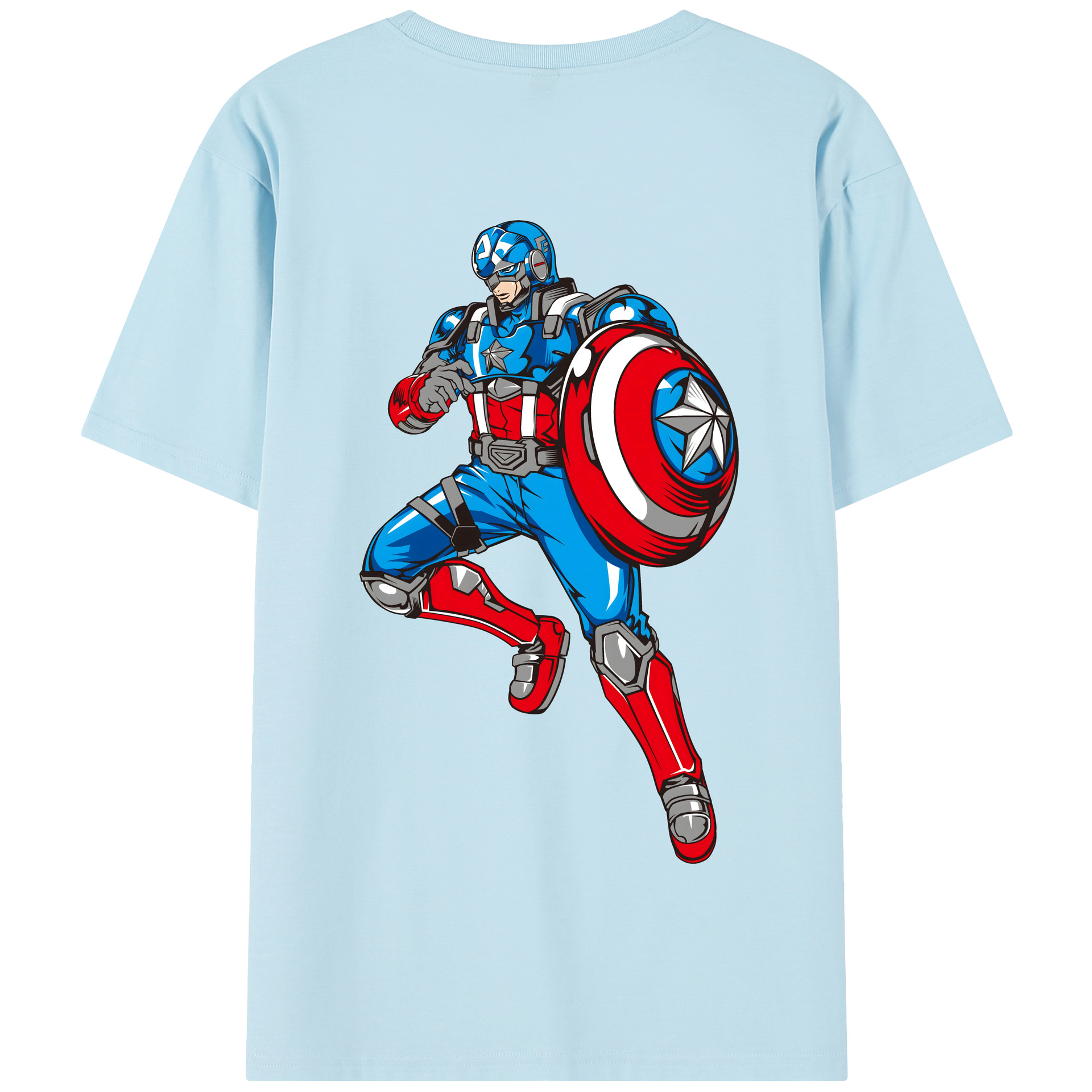 （画像用） アベンジャーズ The Avengers 綿100％半袖Tシャツ（背面プリント）